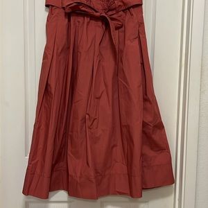 Uniqlo High Waisted Flare Midi Skirt